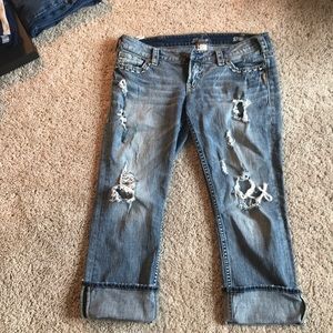 Silver jeans capris